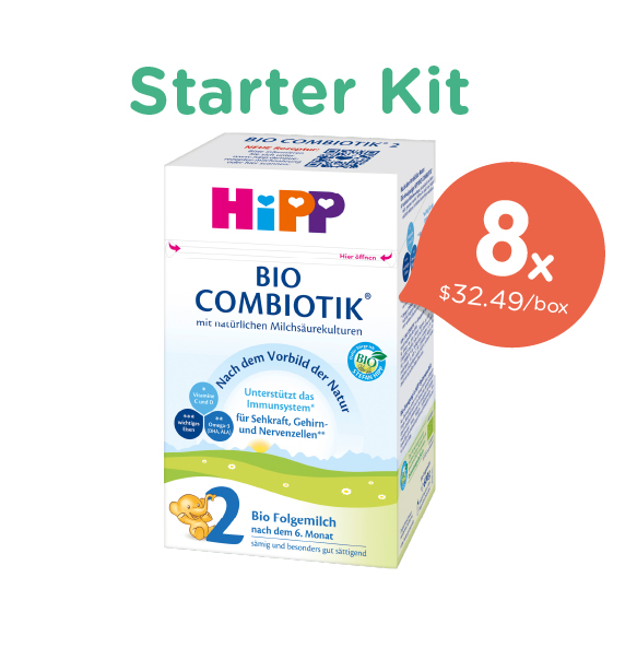 HiPP Combiotic Formula Starter Kit Stage 2, Free & Fast Shipping, Certified German Wholesaler, Safest and Healthiest Formula